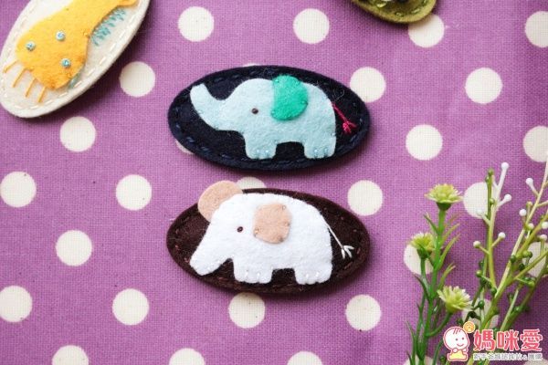 英國 May Crimson 手工羊毛氈髮夾