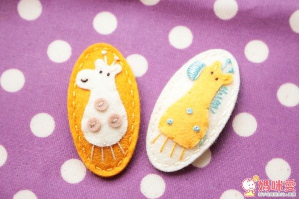 英國 May Crimson 手工羊毛氈髮夾