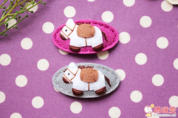 英國 May Crimson 手工羊毛氈髮夾