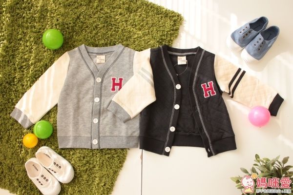 日本 PETIT CADEAU H 長袖棒球風開襟外套