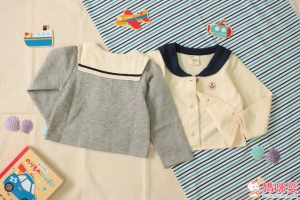 日本 PETIT CADEAU 水手服衣領開襟外套