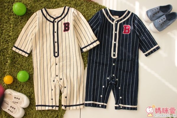 日本 PETIT CADEAU 長袖棒球連身衣