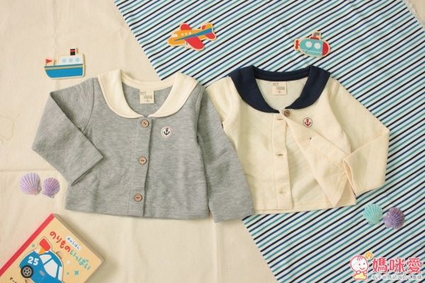 日本 PETIT CADEAU 水手服衣領開襟外套