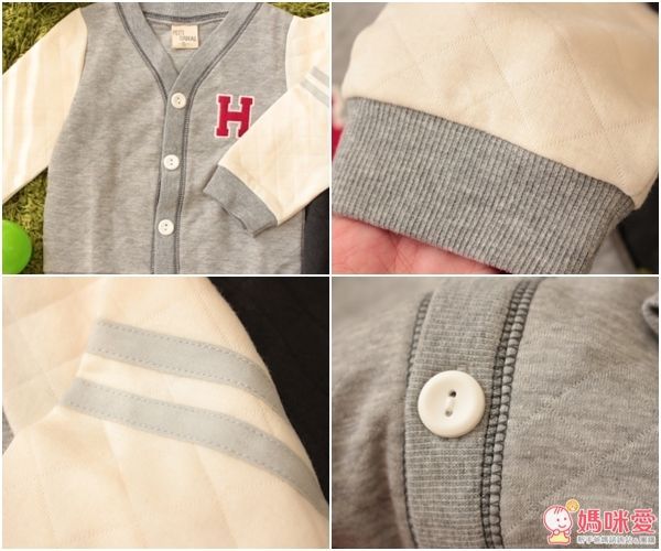 日本 PETIT CADEAU H 長袖棒球風開襟外套