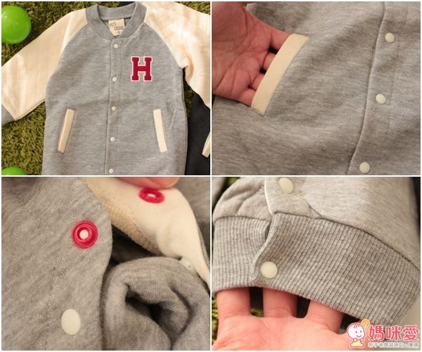 日本 PETIT CADEAU H 長袖棒球風連身衣