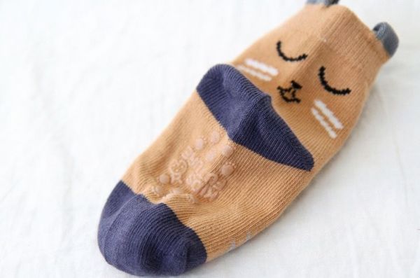 ✿貓咪臉譜短襪 5 雙組