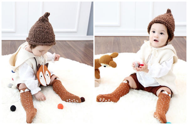 ✿小狐狸防滑長襪