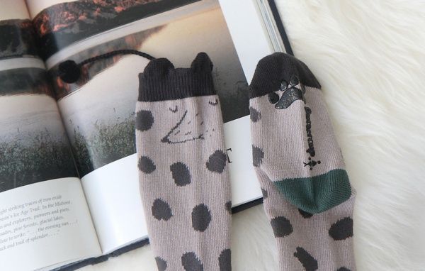 ✿小尾巴點點防滑長襪