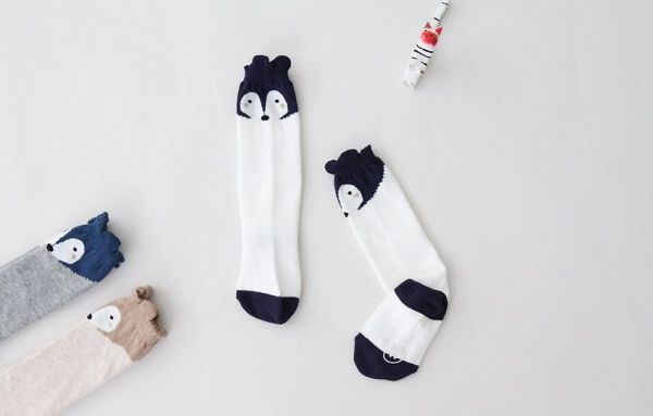 ✿浣熊荷葉邊防滑長襪