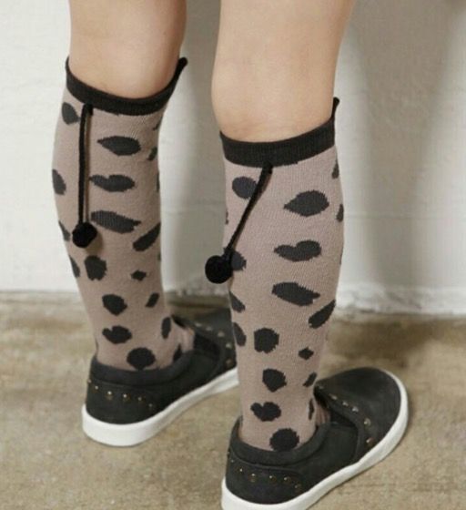 ✿小尾巴點點防滑長襪