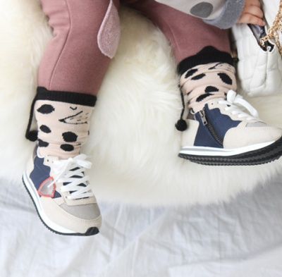 ✿小尾巴點點防滑長襪