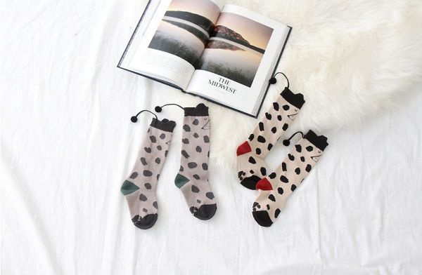 ✿小尾巴點點防滑長襪