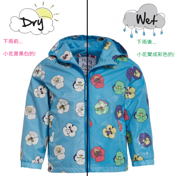 英國 Holly & Beau 的神奇變色風衣／雨衣