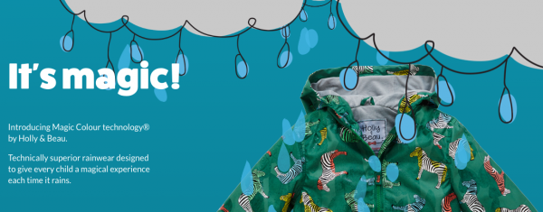 英國 Holly & Beau 的神奇變色風衣／雨衣