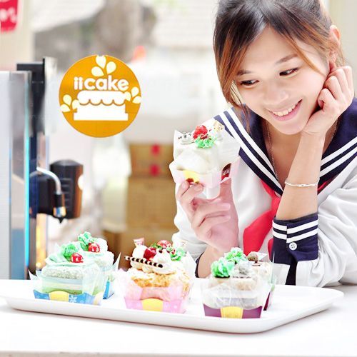  iicake 蛋糕毛巾咖啡館