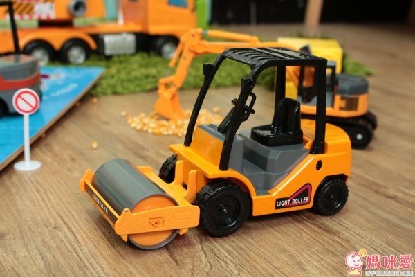 小小家 工程小車車 磨輪小型壓路機