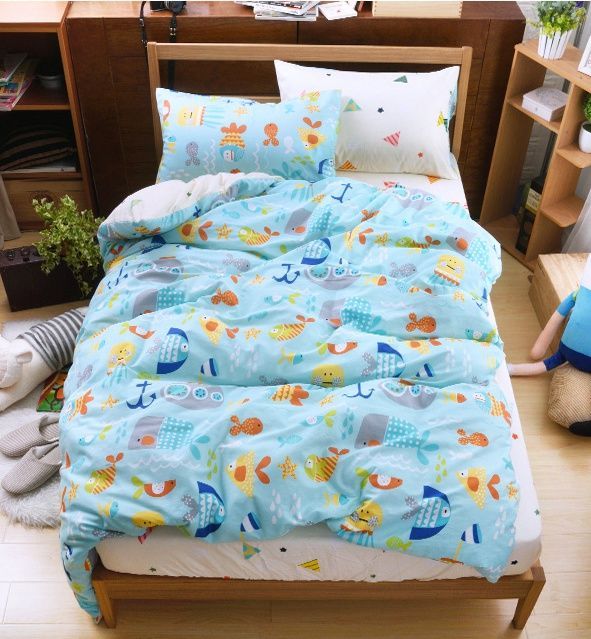 濱川佐櫻 純棉兩用被床包組