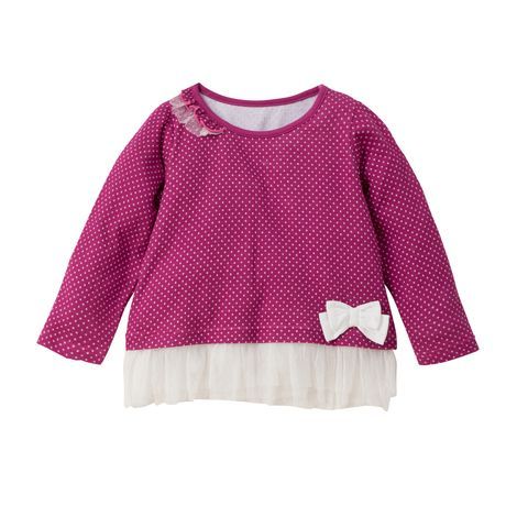 ❄ Nissen：澎澎紗下擺棉質點點上衣