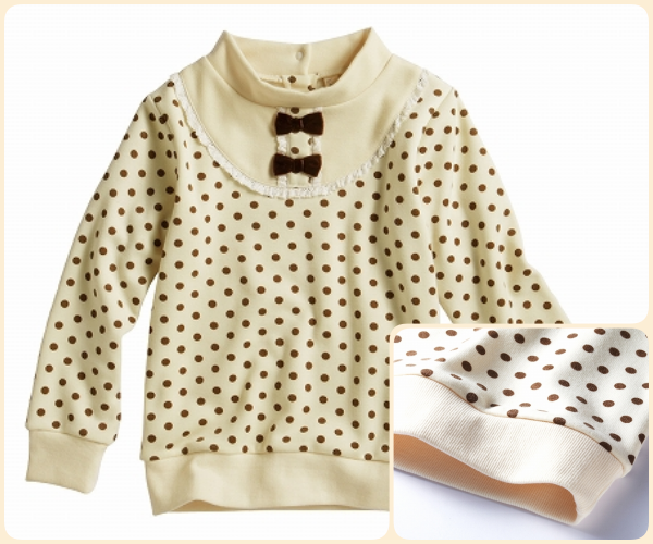 ❄ Nissen：小高領裏毛絨點點針織衫