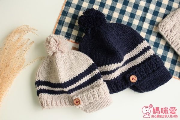 日本 shapox 小童保暖毛帽