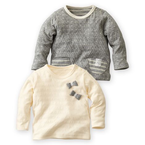 Nisssen 接結天竺純棉女孩T恤兩件組 