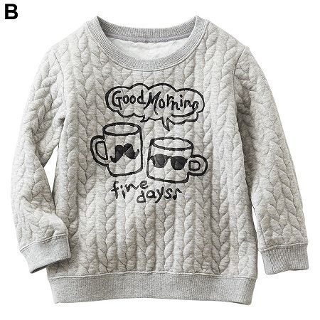 ✪ Nisssen 俏皮塗鴉絎縫針織衫