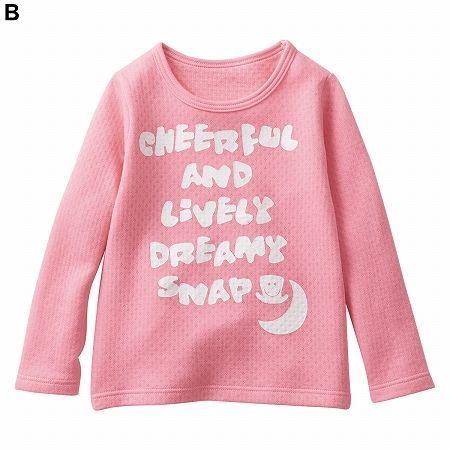 ✪ Nisssen 女孩輕柔絎縫英文字母T恤 