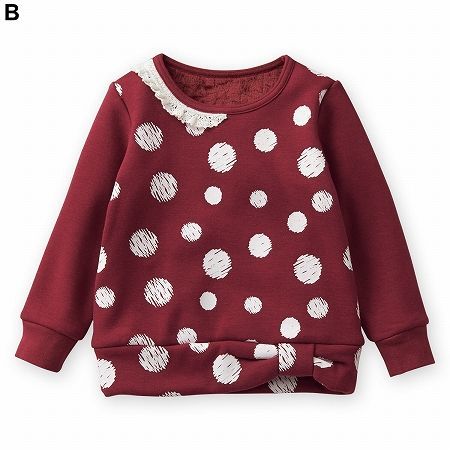  Nisssen 裏絨蕾絲圓點休閒服