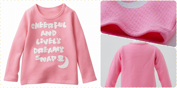 ✪ Nisssen 女孩輕柔絎縫英文字母T恤 