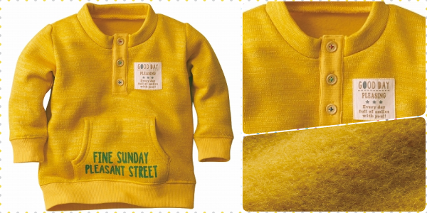 ✪ Nisssen 裏絨前釦針織休閒衫