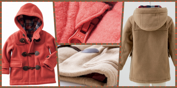 ✪ Nisssen 學院風連帽牛角刷毛短大衣（洗滌方式：手洗）