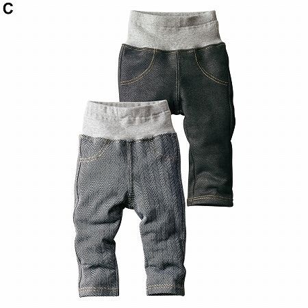 ✪ Nisssen 裏毛絨長褲2條組(附肚圍)