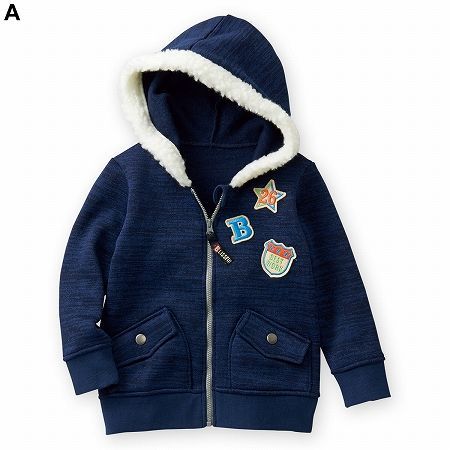 ✪ Nisssen 美式休閒風裏絨拉鍊連帽外套