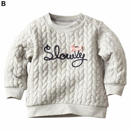 ✪ Nisssen 女孩絎縫針織衫