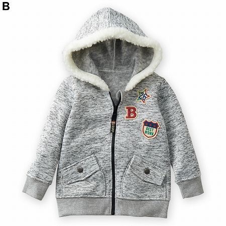 ✪ Nisssen 美式休閒風裏絨拉鍊連帽外套