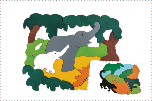 ☆George Luck Puzzle 單層/雙層創意拼圖（5~6歲以上適用）