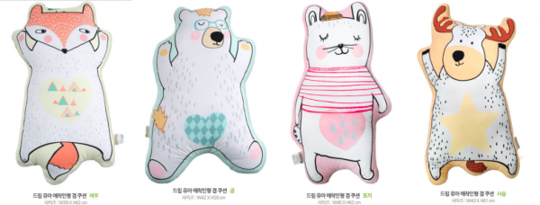 自己睡也不怕 ✿ 韓國 Bonitabebe 動物造型床枕組