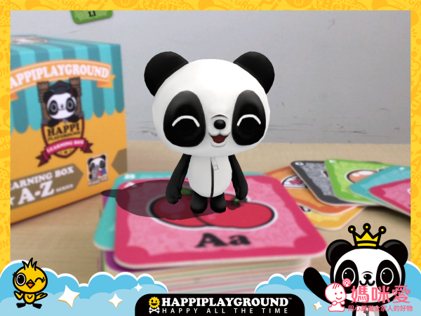 香港 HAPPIPLAYGROUND 運用和寶可夢相似的 AR 技術(實境動畫)，讓小朋友學習簡單英文單字