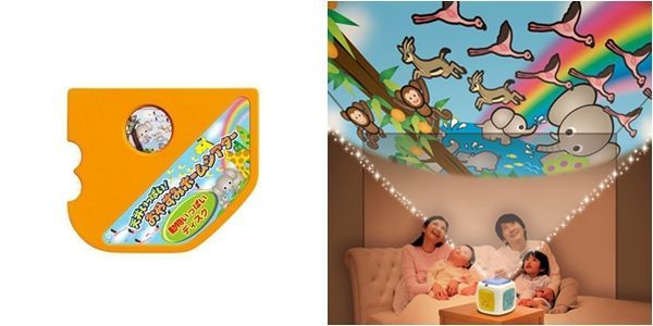 日本 TAKARA TOMY 寶寶安心好眠卡通人物替換投射燈片