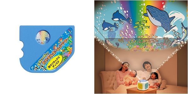 日本 TAKARA TOMY 寶寶安心好眠卡通人物替換投射燈片