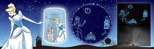 日本 SEGA HOMESTAR AQUA 迪士尼公主系列夜光投射燈