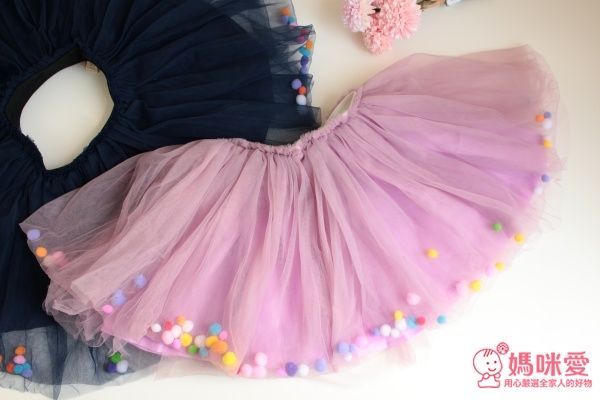 日本 enchante petit氣質澎澎柔美球球紗裙