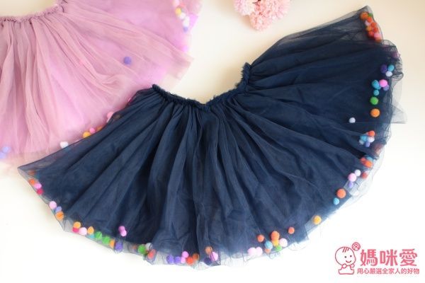 日本 enchante petit氣質澎澎柔美球球紗裙