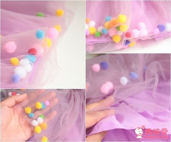 日本 enchante petit氣質澎澎柔美球球紗裙