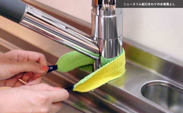 日本 MARNA 日本製水龍頭專用去水垢清潔布