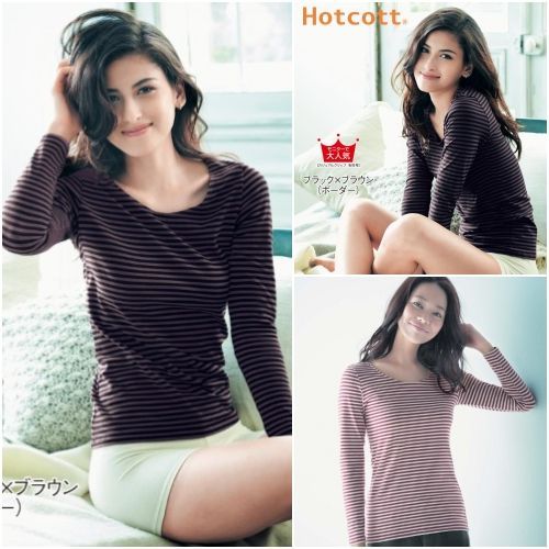 吸濕發熱天竺棉圓領 / 高領上衣