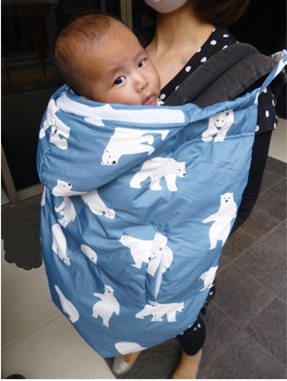 ❄日本 Mama&Co：推車背巾兩用防寒罩☞冬季外出保暖首選！