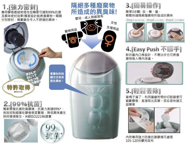 日本 Combi ✕ Sangenic Poi-Tech 異味密封器