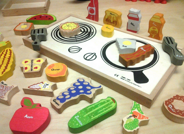 美國 Begin Again 純木質拼圖益智玩具 ABC 小廚師