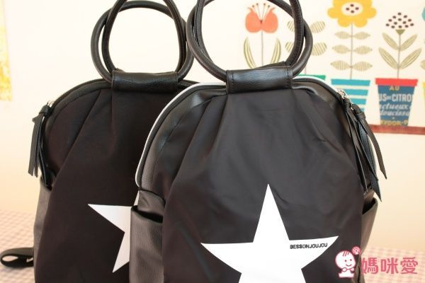 韓國 BESSON JOUJOU - 星星閃亮 LED 包-深黑色